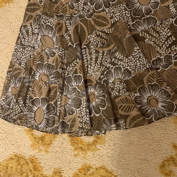 Ruby Rd. Size 12. Full Cotton Lined Skirt with Yoke. Elastic Waist. B75 - Picture 2 of 5